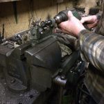 Image of a bespoke spoke being manufactured